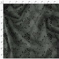 thumbnail image 4 of Soimoi Gray Poly Georgette Fabric Artistic Leaves Print Fabric by Yard 52 Inch Wide, 4 of 5