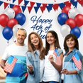 thumbnail image 4 of Jierger Clearance Patriotic Party Decoration Background Cloth Sign Independence Day Independence Day Party Gift Supplies for 4th of July Veterans Day Memorial Day, 47.28x31.52inch, 4 of 6