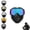 Multi-colored, variant on A Full-Face Goggle, Anti Fog HD Lens Windproof Dustproof Riding Mask, Detachable Dirt Bike Goggles for Adults Cycling Motocross and Outdoor Sports