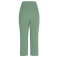 thumbnail image 6 of Timegard Capri Pants for Women High Waist Yoga Dress Capris Fitting Summer Casual Work Crop Pants with Pockets, 6 of 8