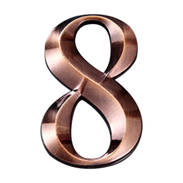 Address Numbers for Housesmodern House Numbers Mailbox Numbers 0-9 Self-Adhesive Street Door Home Address Metal Numbers for Outside Or Inside Signs Easy Install