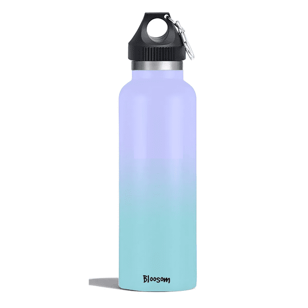 Vasos Termico Bloosom Acero Inoxidable Taza Termo Botellas Para Agua Lavanda