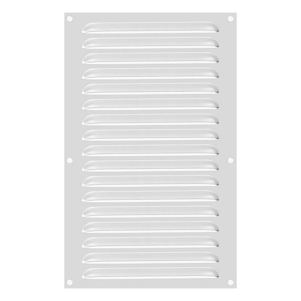 Cubierta de ventilación de aluminio Uxcell, cubierta de rejilla de ventilación HVAC con louver, parrilla con malla incorporada de 16x10 pulgadas