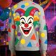thumbnail image 3 of Top de Manga Larga Impresa con Tema de Carnaval, Sudadera de Cuello de Tripulación de Poliéster Casual para Disfraz de Fiesta Y Ropa Cotidiana, 3 of 7