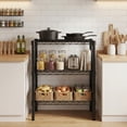 thumbnail image 4 of CONCETTA 31 inch 3-Tier Metal Wire Shelving Unit, Adjustable Storage Rack for Kitchen, Garage, or Living Room,Black, 4 of 8