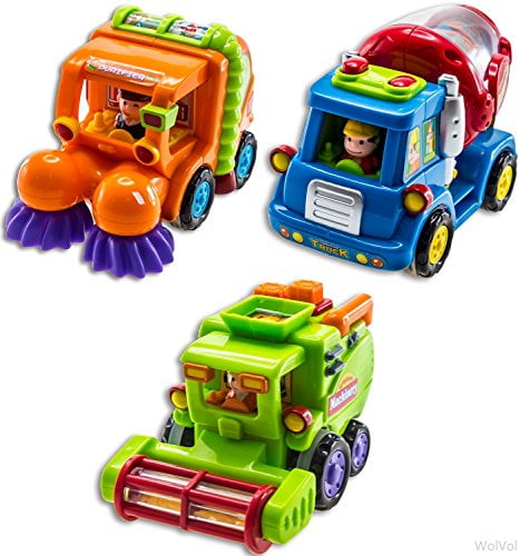 toy trucks and cars