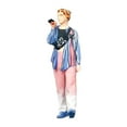 thumbnail image 4 of KLKCMS 1/64 Girl Figure Character Handpainted for Building Kits DIY Projects Layout Blue, 4 of 9