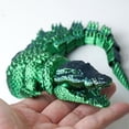 thumbnail image 2 of 3D Printed Crocodile,Movable Mouth,Flexible Joint Animal lacertid Figurines, Home Office Decor,Articulated Small sculpture, decorative item Surprise Festival Gifts, 2 of 9