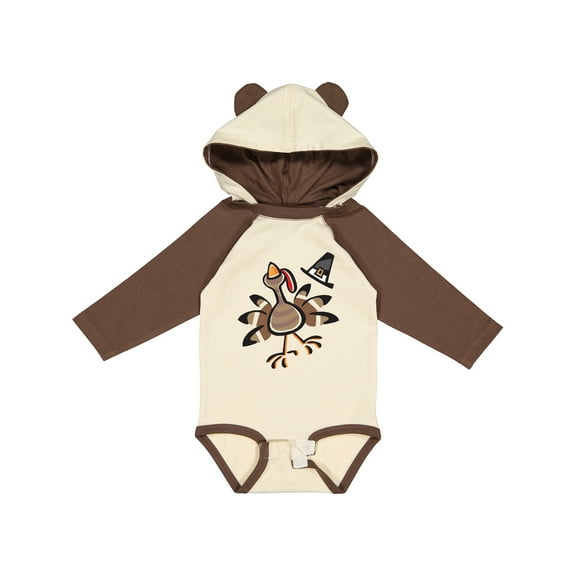 Inktastic Happy Thanksgiving Turkey Boys or Girls Long Sleeve Baby Bodysuit