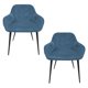 thumbnail image 1 of JUEGO DE 2 SILLAS VELVET MODERNAS PARA COMEDOR MARCA GRAVITA, 1 of 7