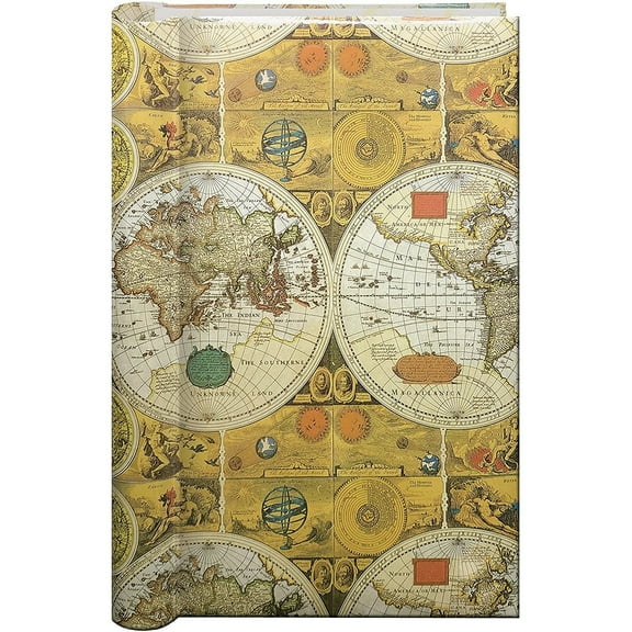 Spiral 3-Up Bi-Directional ANCIENT MAP Memo Pocket album - 4x6