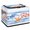 Multicolor 2, variant on CURLYOOT Starfish Seashell Storage Bin with Zipper Lid Foldable Storage Basket Box Farmhouse Wooden Clothes Organizer Container for Closet, Shelf, Bedroom, Home Decor