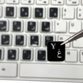 thumbnail image 5 of Pegatinas para teclado tailandés, letras del alfabeto, súper duraderas, para computadora portátil y de escritorio, color negro, 5 of 5