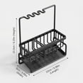 thumbnail image 4 of DIFELOP Kitchen Sink Organizer Caddy with High Brush & Sponge Holder, 304 Rustproof Stainless Steel Countertop Decor, Kitchen Accessories for Sink Area, 4 of 8