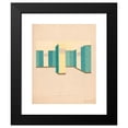 thumbnail image 2 of Winold Reiss 15x18 Black Modern Framed Museum Art Print Titled - Interior Perspective Drawings of Hotel Siwanoy, Mount Vernon, Ny.) (Interior Perspective Study of Grill in Yellow, Blue, and, 2 of 5