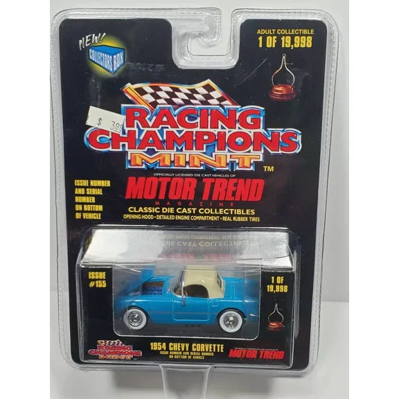 1998 Racing Champions Mint Motor Trend 1954 Chevy Corvette Blue t3