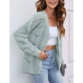 thumbnail image 2 of Fall Women's Crochet Cardigan Lightweight Kimono Long Sleeve Hollow Out Kint Outwear Sweater, 2 of 5