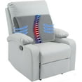 thumbnail image 2 of Lumbar Support Pillow for Recliner Chair, Memory Foam Back Support Cushion for Elderly,Extra Large Lumbar Support Pillow,Thick Backrest for Home Reading (Black, 20“x13.5"x5"), 2 of 10