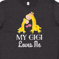 thumbnail image 4 of Inktastic Gigi Loves Me Girls Giraffe Granddaughter Youth T-Shirt, 4 of 5