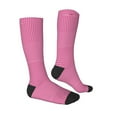 thumbnail image 4 of Lsque Pink Gingham Printed Crew Socks Men's Women's LightWeight Thin Casual Calf Socks ,Knee High Socks,Cotton Socks, 4 of 9