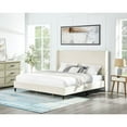 thumbnail image 6 of Roundhill Furniture Rozitta Upholstered Wingback Platform Bed, Beige Velvet, King, 6 of 6