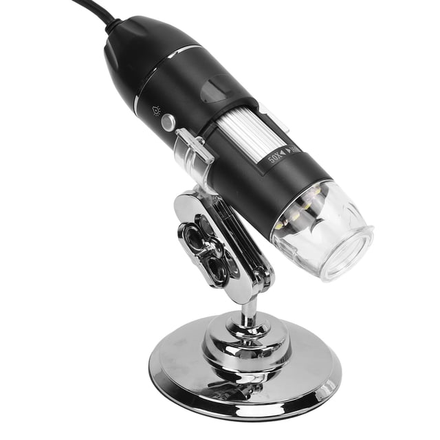 Microscopio digital 1600X Bling Bling con 8 LED Para teléfono Android y computadora