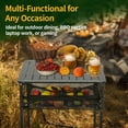 thumbnail image 6 of Adjustable Folding Camping Table with Roll-Up Top, Lightweight Portable Design with Carry Bag for Outdoor Trips, Picnics & Backyard Use (SMALL), 6 of 7