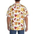 thumbnail image 3 of Naloa Autumn Leaves 1 Men's Loose Fit Cuban Collar Short-Sleeve Shirt, Hawaiian Shirts, Mens Shirts Casual for Everyday Wear Outings-Small, 3 of 5