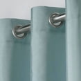 thumbnail image 2 of Exclusive Home Chatra Faux Silk Window Curtain Panel Pair with Grommet Top, 54x108, Robin Blue, 2 of 5