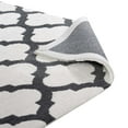 thumbnail image 5 of lida moroccan trellis 8x10 area rug, ivory and charcoal, 5 of 6