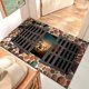 thumbnail image 1 of Halloween 3D Illusion Clown Doormat Outdoor, Halloween Funny Door Mat Bath Kitchen Carpet Welcome Mat Area Rug, Halloween Optical Illusion Rug Horror, 1 of 4