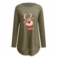 thumbnail image 4 of Sudadera para Mujer Cuello Redondo Sudaderas Moda Estampado Manga Larga Cómodo Transpirable Tops Odeerbi ODB-5, 4 of 5