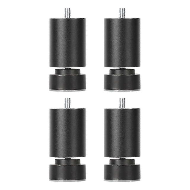 4x Sofa Legs Metal Furniture Legs Adjustable Alloy Heavy Duty M10 Thread Bed Frame Legs Table Feet M10 for Wardrobes Coffee Tables Beds Cafe