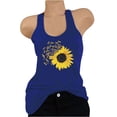 thumbnail image 4 of Camiseta Sin Mangas Para Mujer, Camisetas Sin Mangas, Blusa Informal Con Estampado de Girasol, Camisa de Cuello Redondo, Camisetas Sin Mangas Tipo Túnica Odeerbi ODB161533, 4 of 4