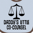 thumbnail image 4 of Inktastic Daddy Little Co Counsel Lawyer Boys or Girls Baby Bib, 4 of 4