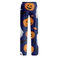 thumbnail image 5 of Soft Pajamas for Women Halloween Pumpkin Print Loose Drawstring Pj Pants Sleepwear, 5 of 5