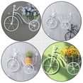 thumbnail image 5 of 1pc en forma de bicicleta creativa con forma de maceta con soporte de maceta montada en la pared (blanco), 5 of 5