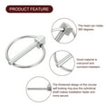 thumbnail image 4 of 4Pack 3/16" x 1-3/8" Linch Pin with Ring, Stainless Steel Round Linch Pins, Silver, 4 of 7