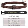 thumbnail image 7 of SUOSDEY Nickle Free Leather Belts for Men Coffee Belts for Jeans with Plastic Buckle, 7 of 7
