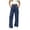 Sky Blue, variant on Fesfesfes Kids Girls Wide Leg Cargo Pants Elastic Waist Straight Casual Sweatpants with Side Pockets for School Daily Wear Ages 5-15 Years