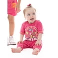 thumbnail image 5 of Barbie Toddler Girl Embroidered Graphic Top and Ruffle Shorts Set, 2-Piece, Sizes 12M-5T, 5 of 14