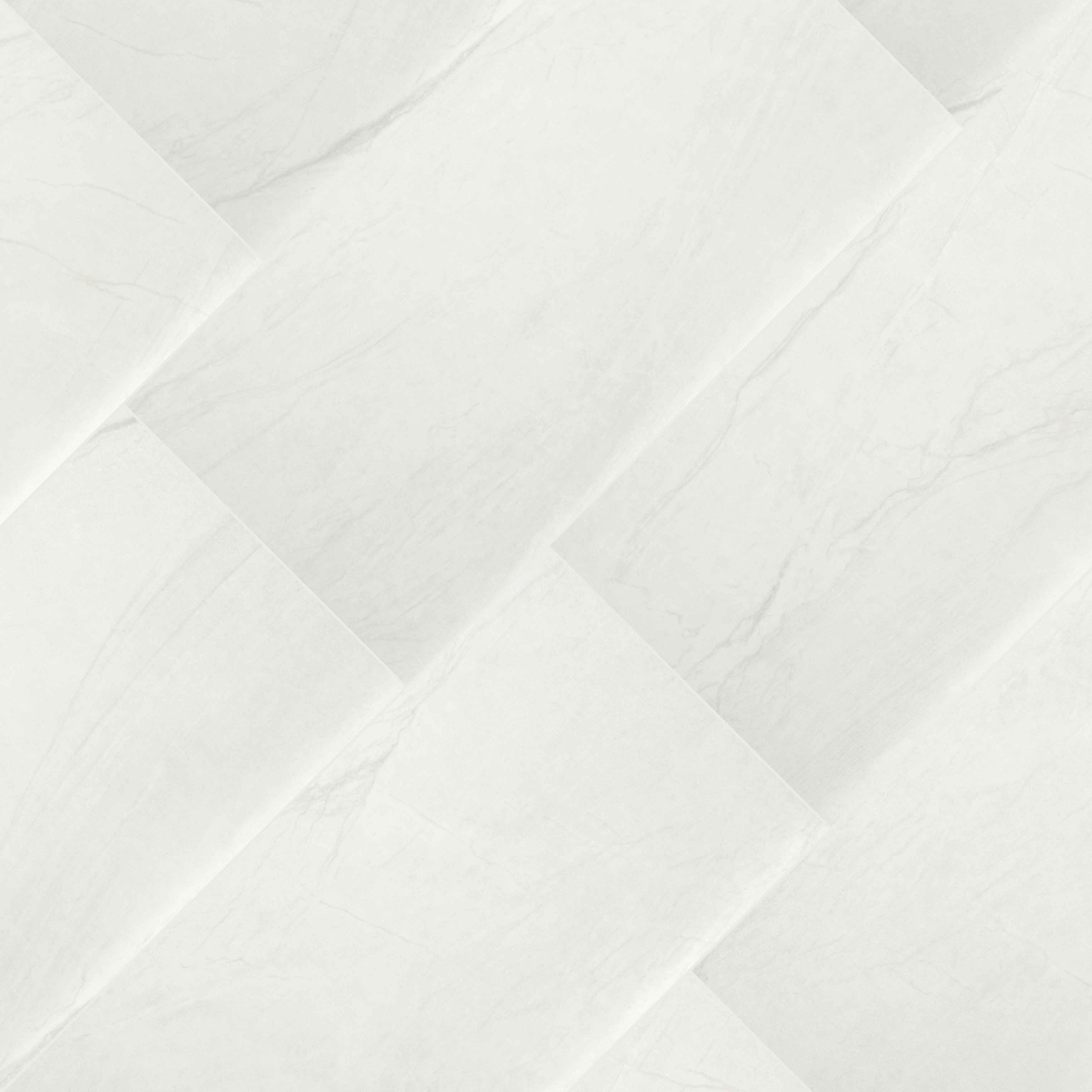 Anastasia White 12 In. X 24 In. Polished Porcelain Floor And Wall Tile (16 Sq. Ft./Case)