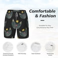 thumbnail image 5 of Balery Faces Of The Cat Mens Swim Trunks Swim Shorts for Men Quick Dry Inseam Beach Shorts with Compression Liner Pocket-Medium, 5 of 9