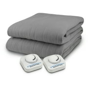 Heated Electric Blanket, Biddeford, Bedding, Queen, Grey