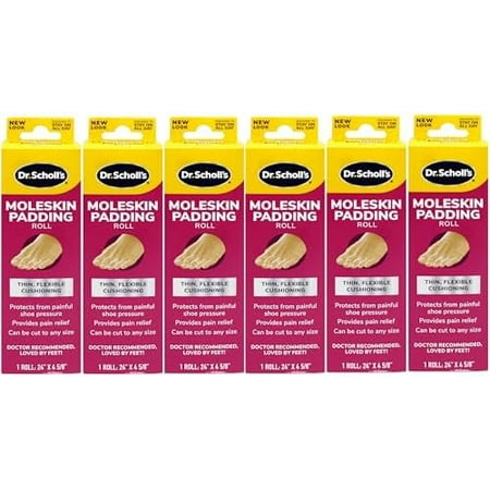 Dr. Scholl's Moleskin Plus Padding Roll 1 Each (Pack of 6)$$Electronics Accessories
