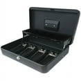 thumbnail image 5 of CARL Steel Security Cash Box with Hinged Lid, 4 Bill Slots and 5 Coin Slots, 4" x 10" x 4", Black, 5 of 5