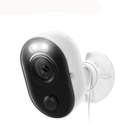 Outdoor Security Camera with Spotlight, Lumus 1080P HD Plug-in WiFi Camera for Home Security System, PIR Motion Detection, Two-Way Talk and Siren Alarm, Waterproof, Cloud/Micro SD Card Storage
