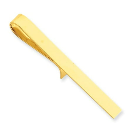 14k Yellow Gold Engravable Tie Bar