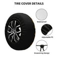 thumbnail image 2 of Pofeuu Halloween Banner Symbols Print Spare Tire Wheel Cover for Car Truck SUV Camper Universal Fit Spare Tire Cover RV Spare Tire Covers-17 inch, 2 of 6