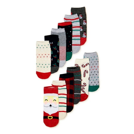Mistle Toes Women's 12 Days of Christmas Socks Gift Box Set, 12-Pack